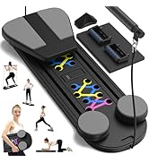 Pilates Board, Foldable Reformer Training Set, 12-in-1 Multifunctional Kit with Auto-Rebound Ab R...