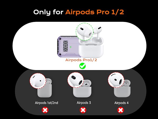 airpod pro 1st generation case, case for airpods pro 2nd generation with lock