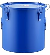 VEVOR Fryer Grease Bucket, 10 Gal Oil Disposal Caddy Carbon Steel Fryer Oil Bucket with Rust-Proo...