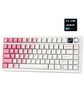 EPOMAKER X Aula F75 MAX Wireless Mechanical Keyboard with TFT Screen and Knob, Gasket Keyboard in...