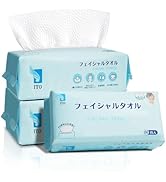 ITO Disposable Face Towel, 60 Count Ultra-Soft 1-Second Quick-Dry Face Towels, Gentle for Sensiti...