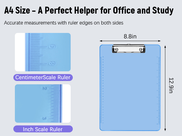 A4 Size with Ruler Edges