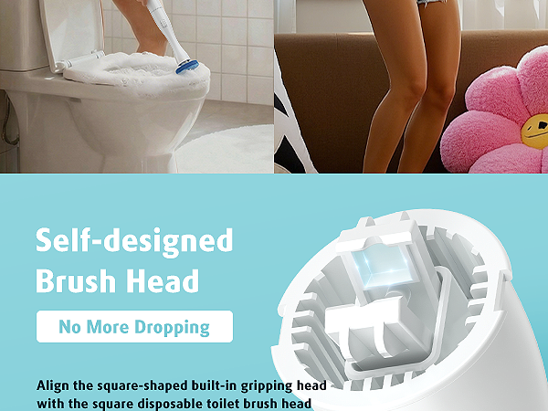  Hands-Free Electric Toilet Brush