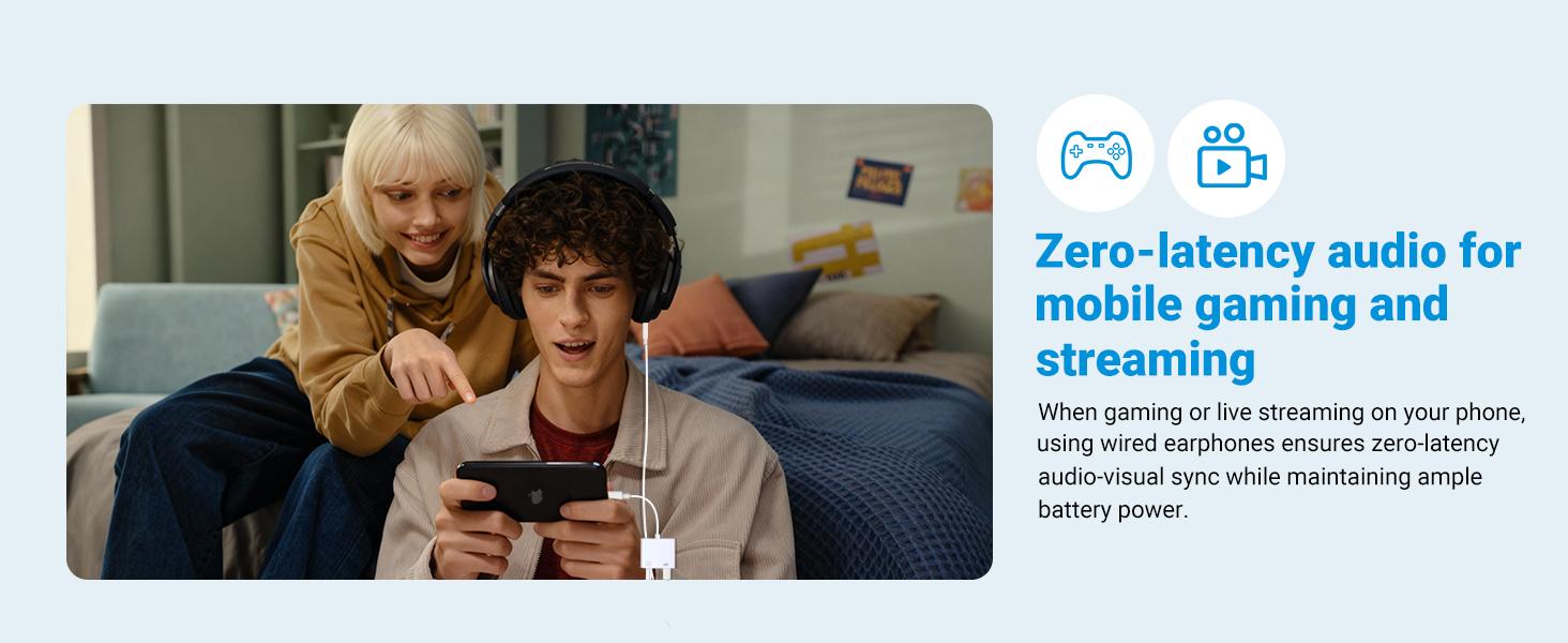 iphone splitter for charging and headphone