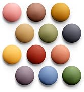 GOOZADA 12pcs Decorative Magnets, 12 Colors Round Magnets Refrigerator, Cute Matte Boho Magnet fo...