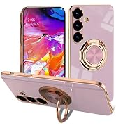 EYZUTAK Case for Samsung Galaxy S26, Phone Case with 360° Rotatable Finger Ring Holder Kickstand ...