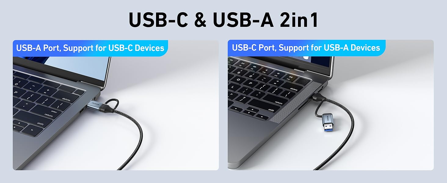 usb - c &amp; usb - a 2 in 1
