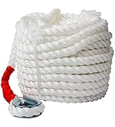 3/4" x100' Anchor Rope, Polypropylene Docking Dockline Boat/Sailboat/Mooring/Pull Lines with Thim...