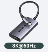 UGREEN USB C to HDMI Adapter Cable 8K@60Hz 4K@240Hz Aluminum Unidirectional Type C Thunderbolt 4/...