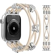 JR.DM Beaded Bracelet Women Compatible with Apple Watch Bands 40mm 45mm 44mm 41mm 38mm 42mm 46mm ...