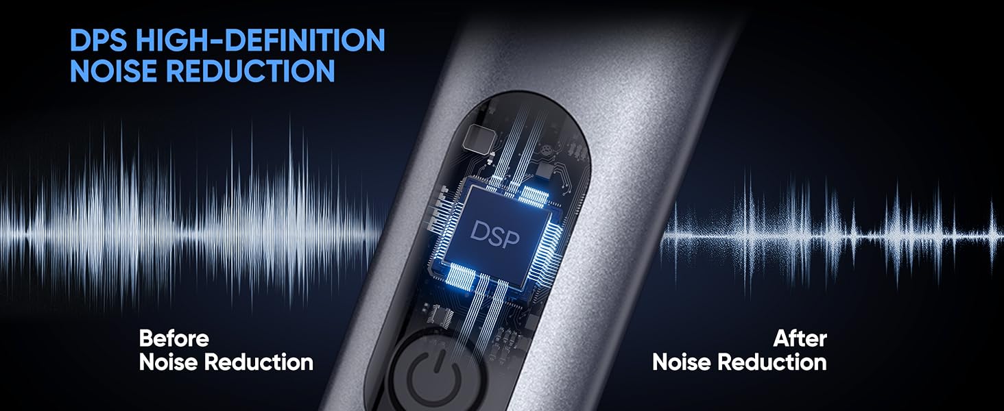 AFUOO Wireless Karaoke Microphone System for Karaoke Machine with DSP Noise Cancellation, True Voice