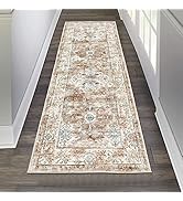Pauwer Hallway Runner Rug 2'x6', Boho Washable Runner Rugs with Rubber Backing, Non Slip Carpet R...