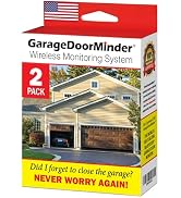 Garage Door Minder 2 Door + 2 Room Combo Pack. 100% Wireless. No Wi-Fi. in-Home Monitor &amp; Alert ...