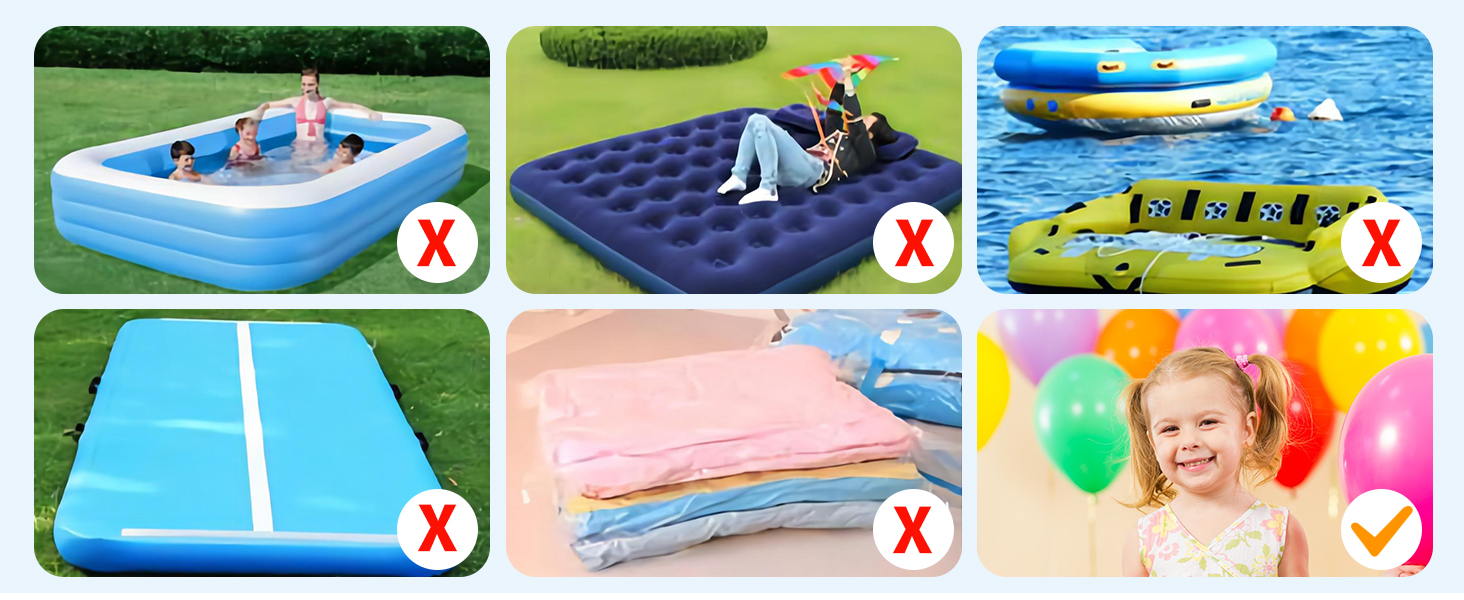 Balloon Pump Kit Electric Balloon Garland Arch Kit Air Blower Inflator Party Decoration Tape Strip