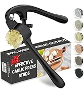 Premium Garlic Press, Professional Garlic Mincer, Easy to Squeeze and Clean, Rust Proof &amp; Dishwas...
