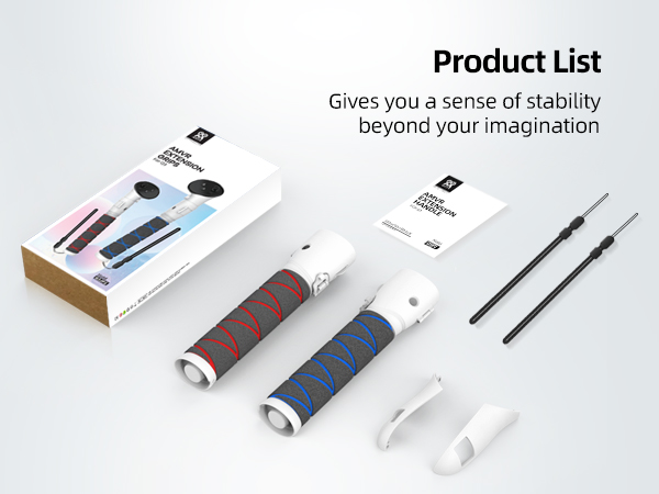 oculus quest 3 controller accessories extension grips for VR game gorilla tag long arms, beat saber