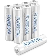 AAA Rechargeable Batteries, POWEROWL Rechargeable AAA Batteries 1000mAh High Capacity 1.2V NiMH L...
