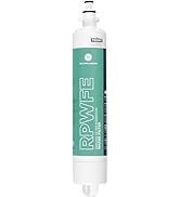 GE RPWFE Refrigerator Water Filter, Genuine Replacement Filter, Certified to Reduce Lead, Sulfur,...