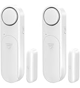 Window and Door Alarm When Opened (2 Pack) for Kids Safety/Home Security, Wireless Sliding Door O...