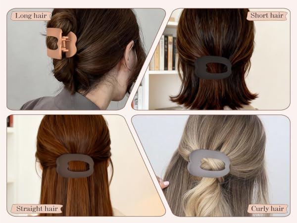 flat hair clips