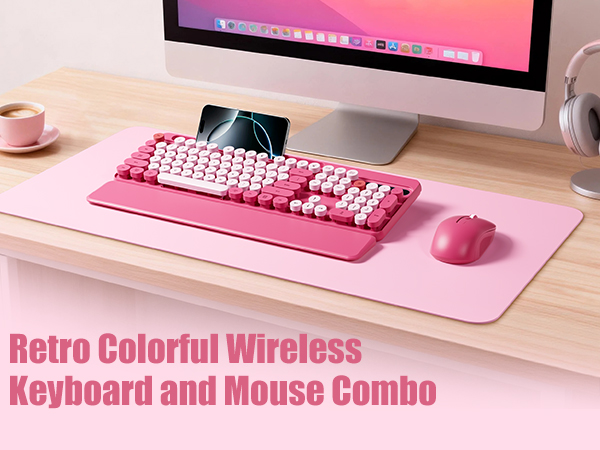 pink wireless keyboard