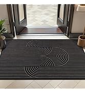 Tangsoo Rainbow Easy Jute Rug 2x4 Small Throw Rugs for Entryway,Washable Ultra Thin Outdoor Door ...