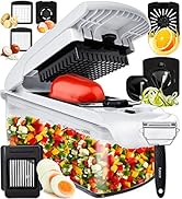 Fullstar The Original Pro Chopper - Vegetable Chopper and Spiralizer, Food Chopper with Container...