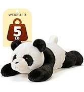 HAIJUNYA 32inch 5Lbs Panda Weighted Animals, Large Big Panda Weighted Pillow Plush Toy, Cute Gian...