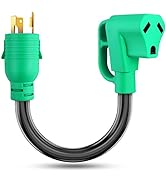 13 Inch 30 Amp to 30 Amp RV Generator Adapter Cord, 3 Prong Generator Adapter Power Cord, L5-30P ...