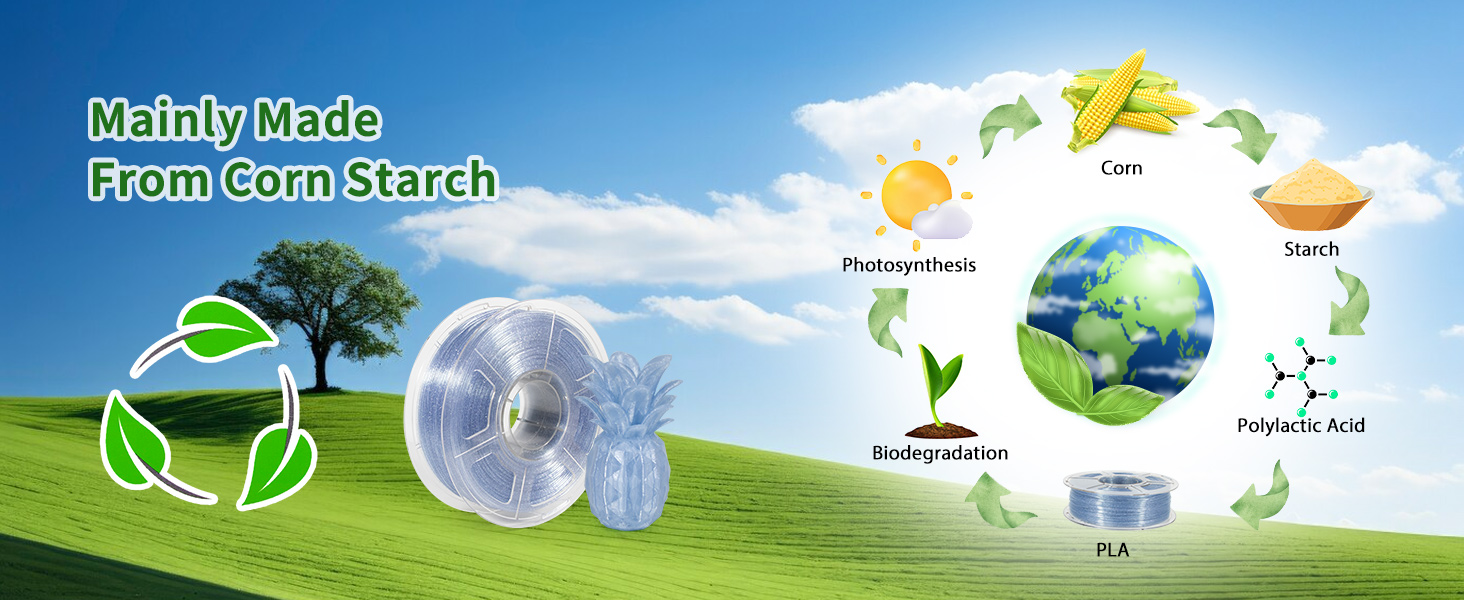 3d printer filament clear filament high speed pla transparent filament glitter shiny filament 
