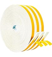 Yotache Weather Stripping Door Seal Strip White 3/8