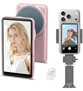 Vlog Selfie Monitor Screen for iPhone 17/16/15/Android, Magnetic Back Camera Selfie Monitor with ...