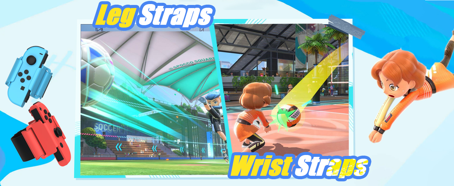 24 in 1 Sports Accessories Bundle Compatible with Nintendo Switch Sports Games