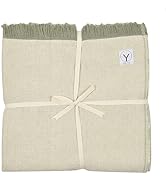 Y O GAYO Organic Cotton Yoga Blanket - Natural, Soft Throw Blanket for Relaxation &amp; Meditation, H...