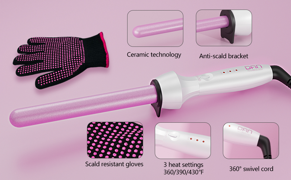 wand curling iron for black women,3/4 curling wand,3 inch curling iron,3/4 inch curling wand