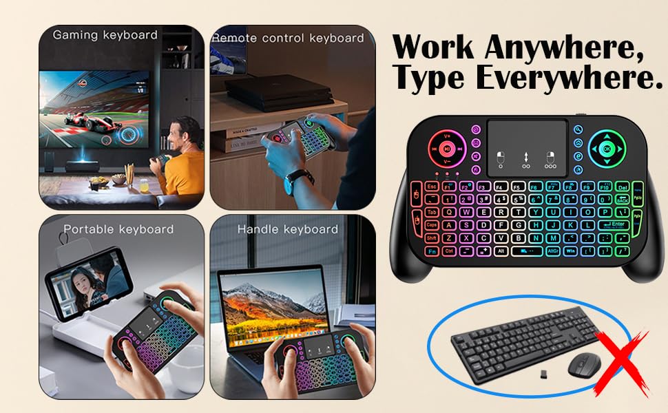 Work anywhere,Type everywhere.