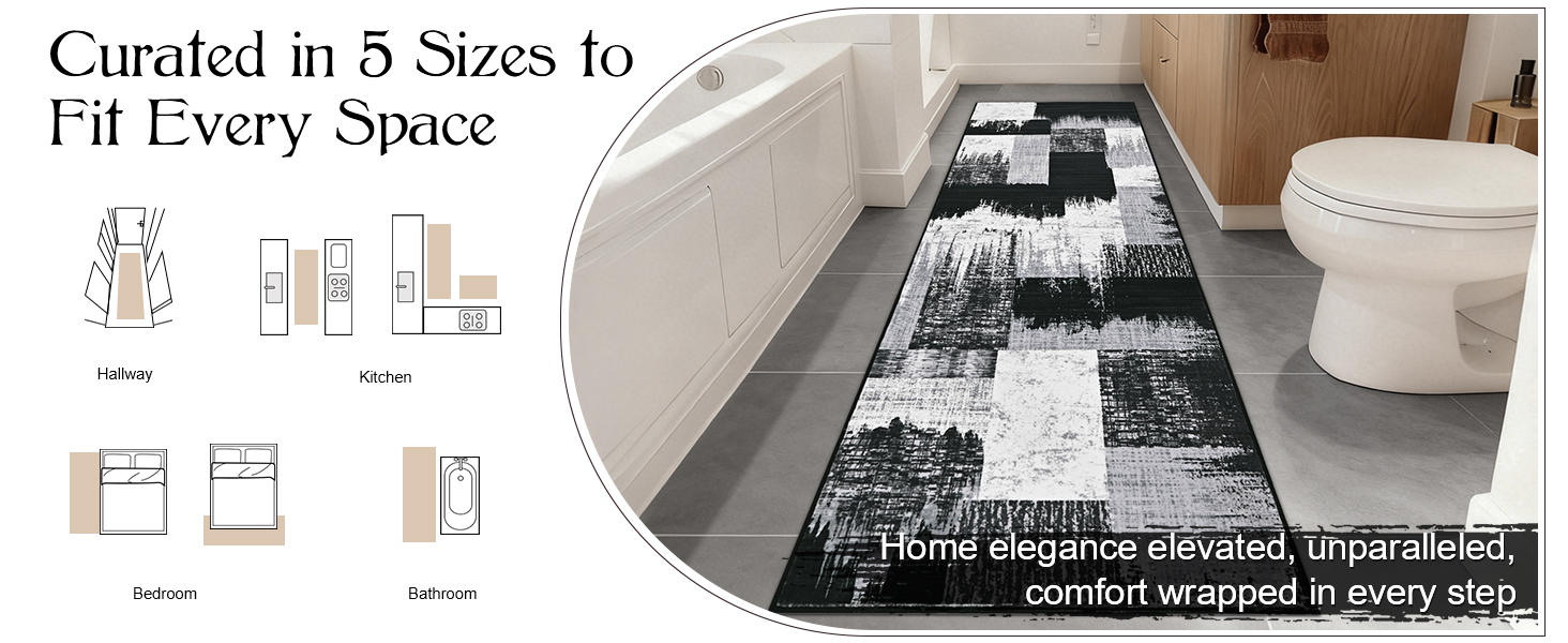 gray abstract rug