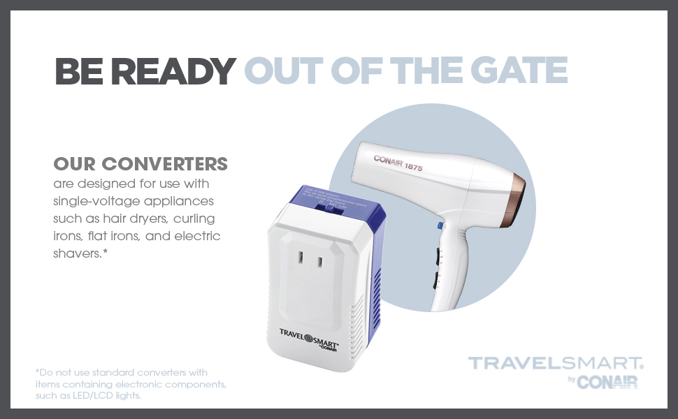 travel smart by conair travel essentials european travel plug adaptor