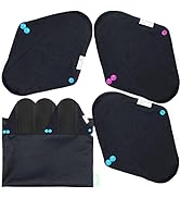 wegreeco Bamboo Reusable Sanitary Pads (Stylish Pattern) - Cloth Sanitary Pads | Light Incontinen...