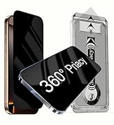 OneFish for iPhone 13/13pro/14 Privacy Screen Protector [2-Pack] 360° Anti-Spy Tempered Glass, 9H...