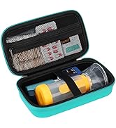 Canboc Hard Carrying Case for Asthma Inhaler, Inhaler Spacer for Adults and Kids, Masks, Travel I...