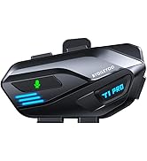 BTQILEYOO T1PRO Motorcycle Bluetooth Headset?? - Bluetooth 6.0 for Motorcycle, 40H Playtime, IPX6...