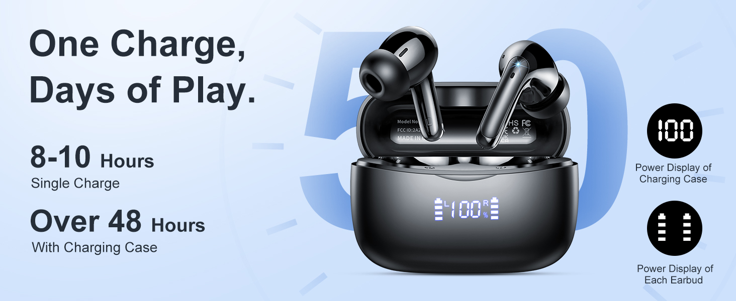 50 Hours Battery Life