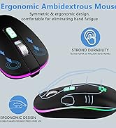 Ergonomic Ambidextrous Mouse usb mouse wireless