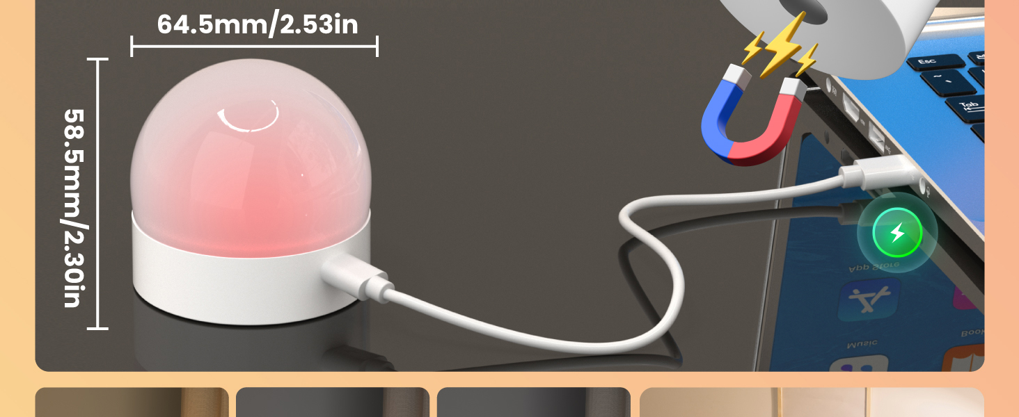 Rechargeable Reading Light Clip on Bed Cordless Desk Lamp Flexible Clip Light Kids Bedroom Camping