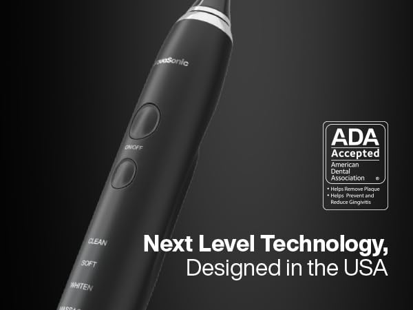 AquaSonic Black Series Electric Toothbrush safe for sensitive teeth