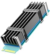 GLOTRENDS M.2 Heatsink for 2280 M.2 SSD, Fit for Desktop PC Installation, 22x70x10mm Aluminum Bod...