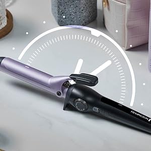 Curling iron with automatic shut off one inch 1''