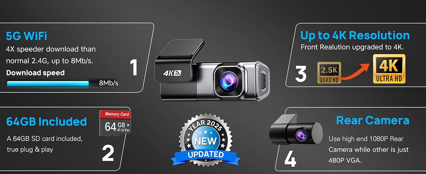 dash cam front and rear