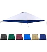 JANCANOPY 13x13 Canopy Replacement Top with Air Vent Silver Coated Fit for Coleman Oasis, CORE 13...
